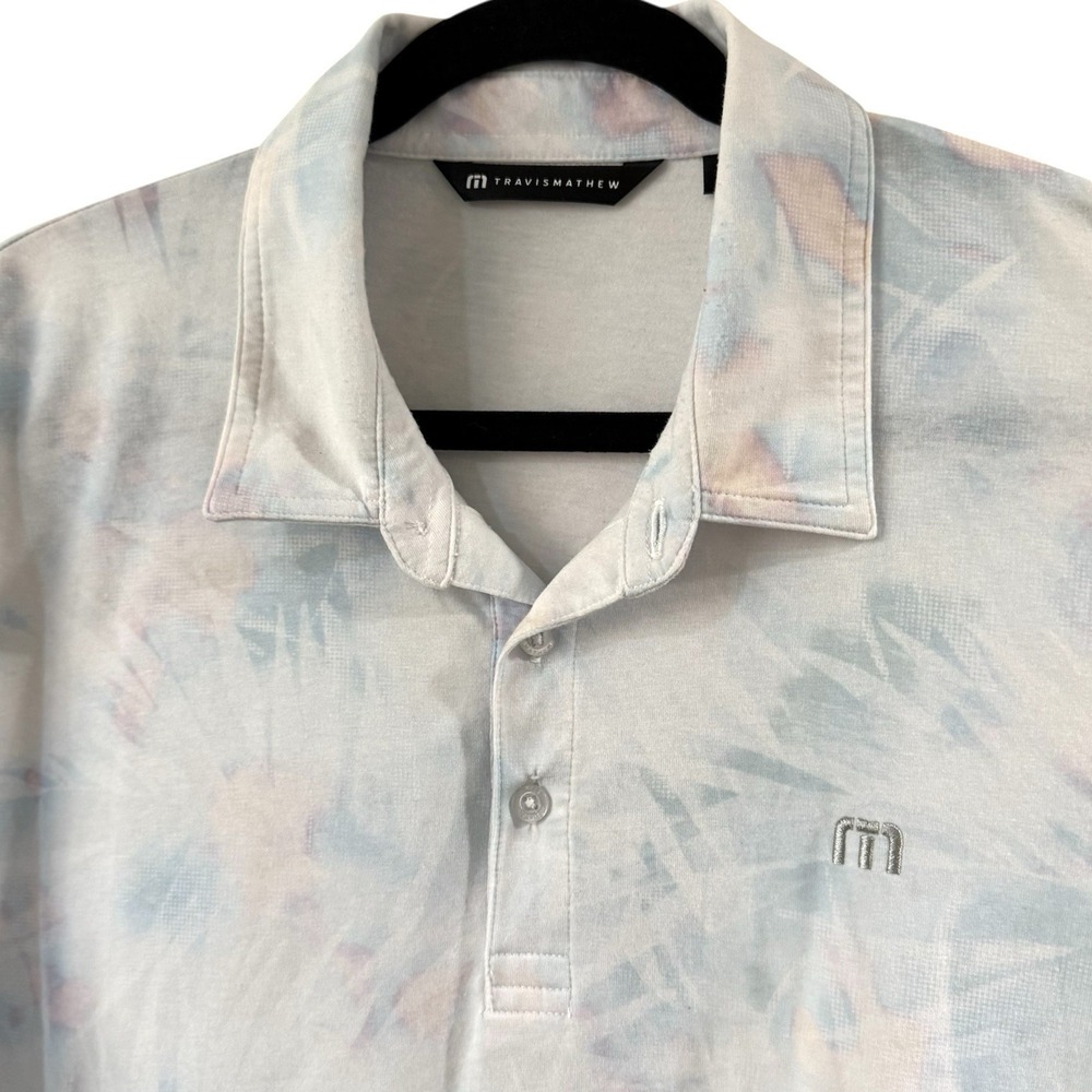 Travis Mathew‎ All Tied Up Performance Golf Polo Shirt Mens XL Tie Dye SS